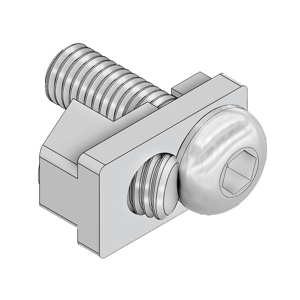 41-002-7 MODULAR SOLUTIONS ZINC PART<br>HIDDEN PROFILE CONNCETOR C, SHORT